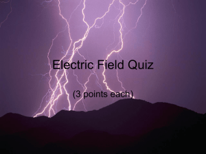 Electric Field Quiz - Physics Playground