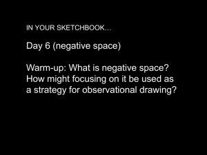 Negative space drawings - Castro Valley High School