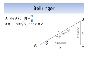 Solving Right Triangles: Trigonometry Presentation