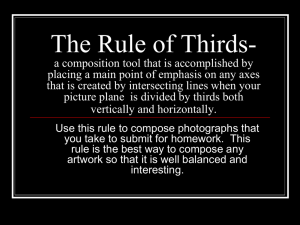 The Rule of Thirds - Nathan Hale Photo