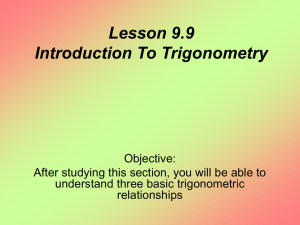 Introduction to Trigonometry: Sine, Cosine, Tangent