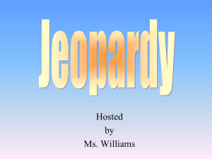 Quadrilateral Jeopardy: Geometry Review Game