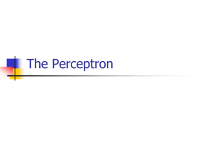 Perceptron learning algorithm
