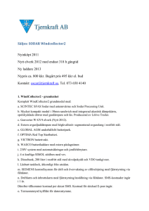 Säljes: SODAR Windcollector2 Nyinköpt 2011 Nytt elverk