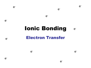 Ionic Bonding