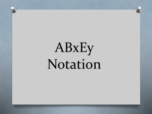 VSEPR Theory & Molecular Geometry: ABxEy Notation