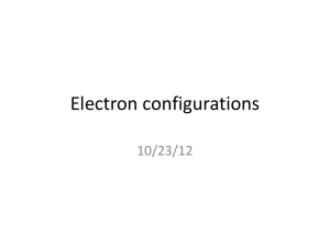 Electron-configurations