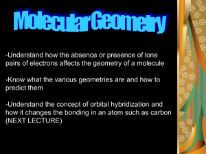 Molecular Geometry & Hybridization Presentation