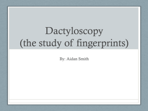 Dactyloscopy project - ecrimescenechemistrymiller