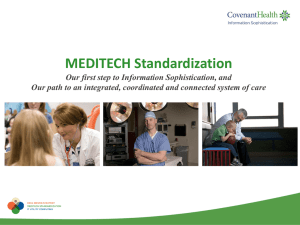 MEDITECH Standardization