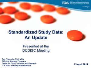 CDER State of Data Standards
