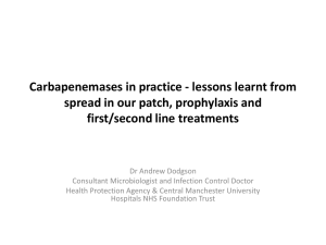 Carbapenemases: Are we drinking at the last chance