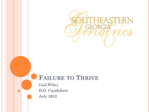 Failure to Thrive in Elderly: Definition, Causes & Management
