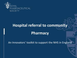 PowerPoint Slides for South East England Specialist Pharmacy