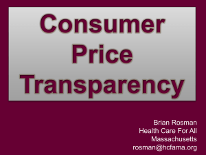 Consumer Price Transparency
