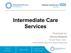 ICT Presentation - Walsall Healthcare NHS Trust