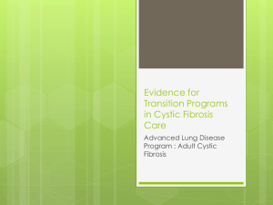 Evidence for Transition Programs in Cystic Fibrosis Care