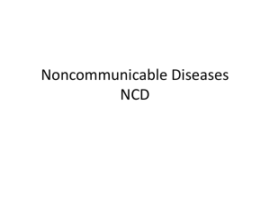 Noncommunicable Diseases