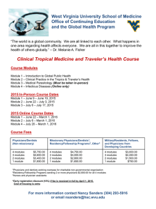 Course Flyer - West Virginia University