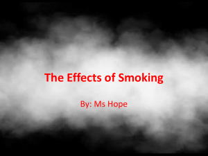 How Smoking Effects the Body