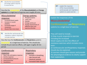 Exercise Physiology: System Responses to Acute Exercise