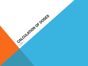 Dose Calculation Practice Problems | Pharmacy