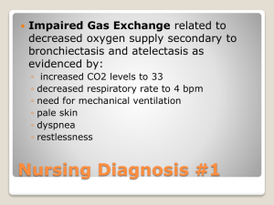 Nursing Care Plan: Impaired Gas Exchange, Mobility, Infection Risk