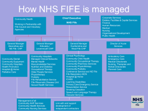 NHS Fife Management Structure: Organizational Chart