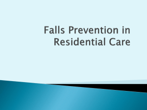 Falls Prevention in Residential Care