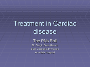 Treatment in Cardiac disease - Barwon Division of General Practice