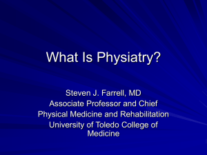 What Is Physiatry? - University of Toledo