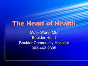 The Heart of Womens - Boulder Community Health