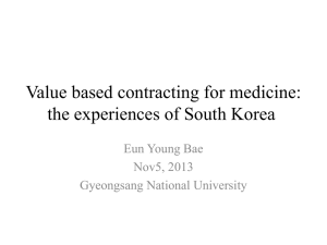 B1 Country Case South Korea Contracting for Medicines