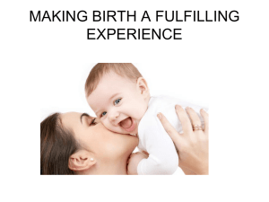 Lifestyle changes in pregnancy