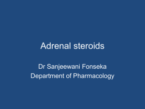 Adrenal steroids