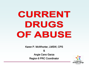 TIPSSCurrentDrugs - The Association of Substance Abuse
