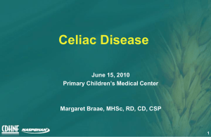 Pathogenesis of Celiac Disease - FACS Nutrition and Food Science