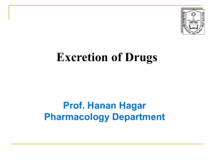 4-GENERAL PHARMACOLOGY (excretion)-2014