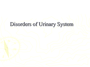 Disorders of Urinary System