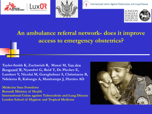 An ambulance referral network improves access to emergency