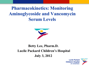 Aminoglycoside & Vancomycin Monitoring Guidelines