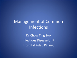 Management of Common Infections