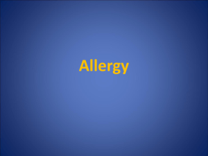 Allergy, Immunology & Hypersensitivity Presentation