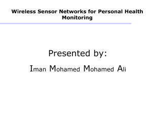 Wireless Sensor Networks for Personal Health Monitoring