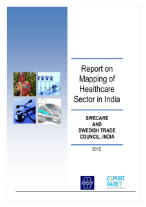 Report on Mapping of Healthcare Sector in India