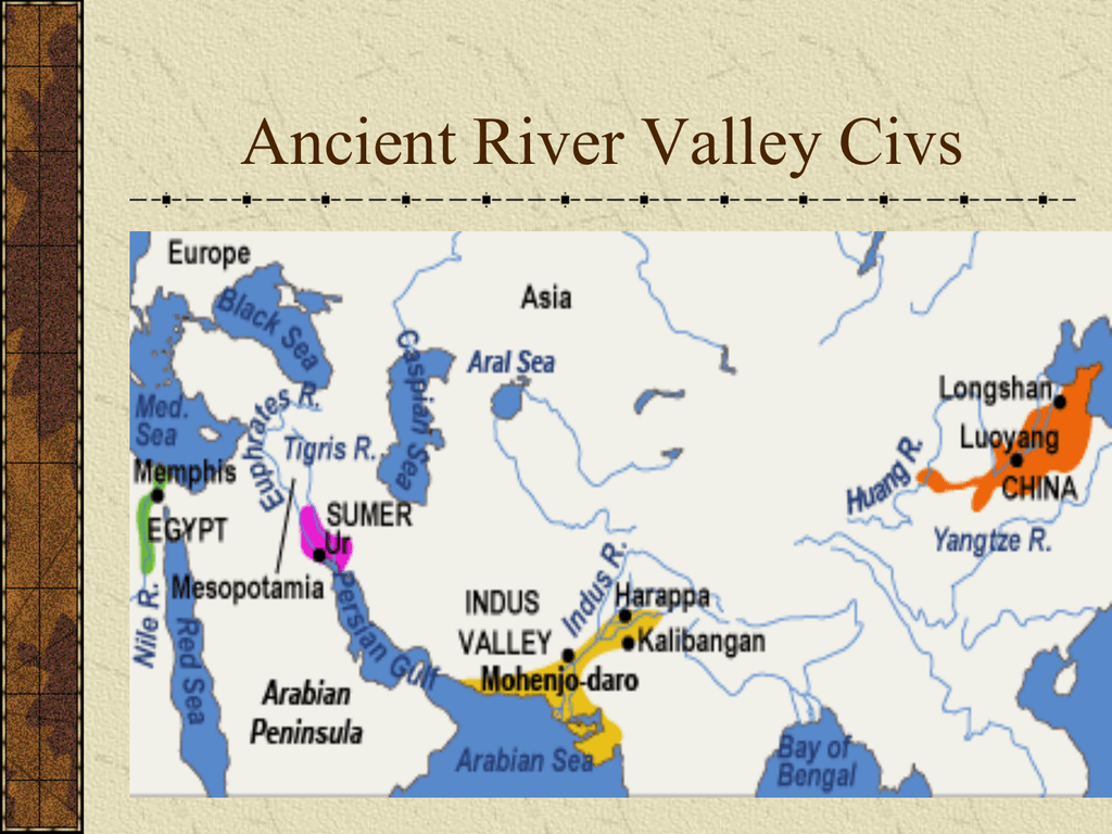 Early River Civilization Map Ancient Civilizations