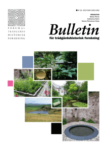 nr 23 (2010) - Forum för trädgårdshistorisk forskning