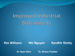 Improved Industrial Biocatalysts