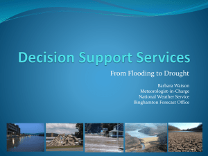 Decision Support Services - Barbara Watson, NWS