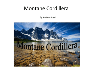 Montane Cordillera Ecozone: Landforms, Climate & Activities